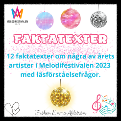 Läsförståelse – Melodifestivalen 2023