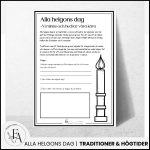 Allhelgonadagen | Alla helgons dag | Arbetsblad - bild 3