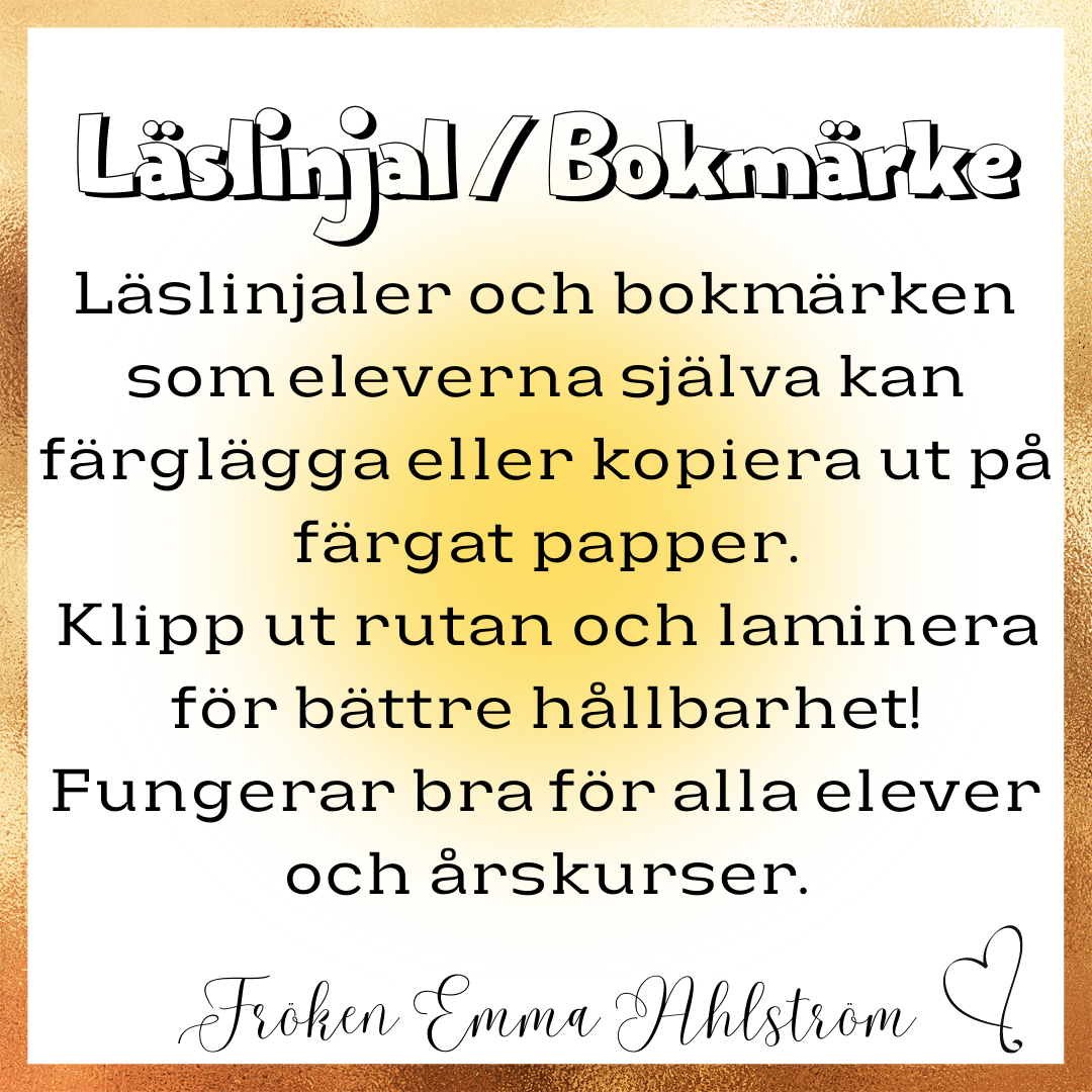 LÄSLINJAL/BOKMÄRKE