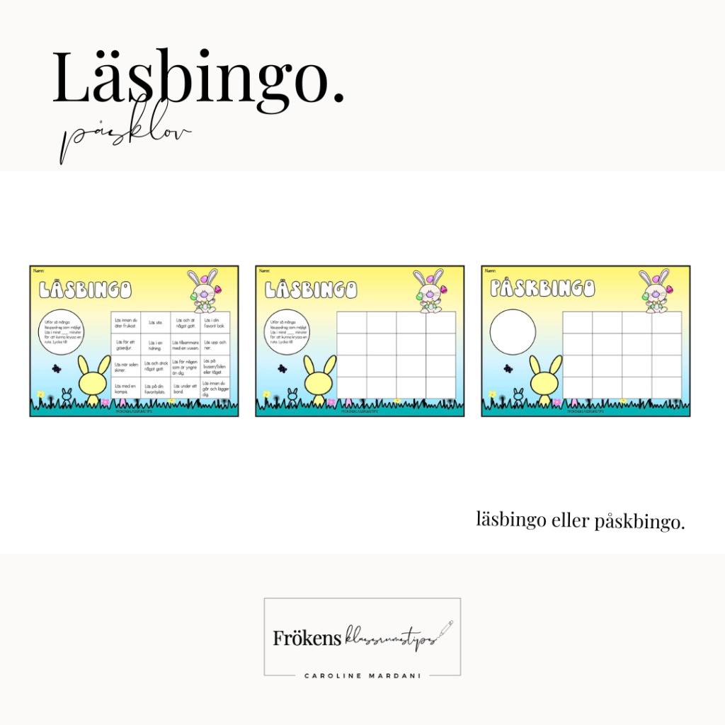 Läsbingo påsklov