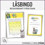 Påskbingo / Bingo / Läsbingo påsk - bild 1