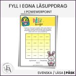 Påskbingo / Bingo / Läsbingo påsk - bild 2