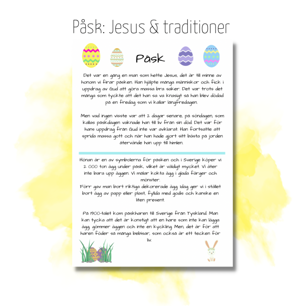 Påsken: Jesus och påskägg