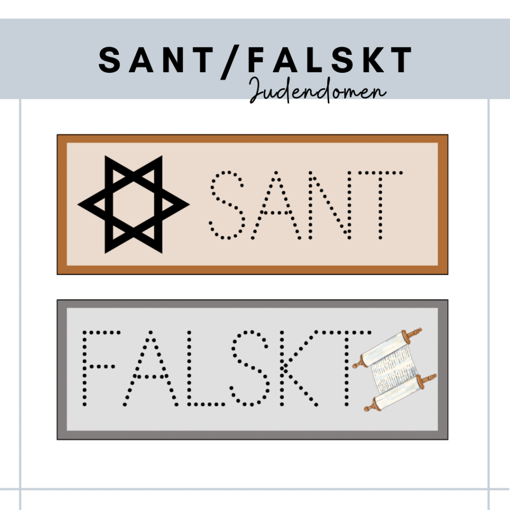 Sant/falskt – Judendom