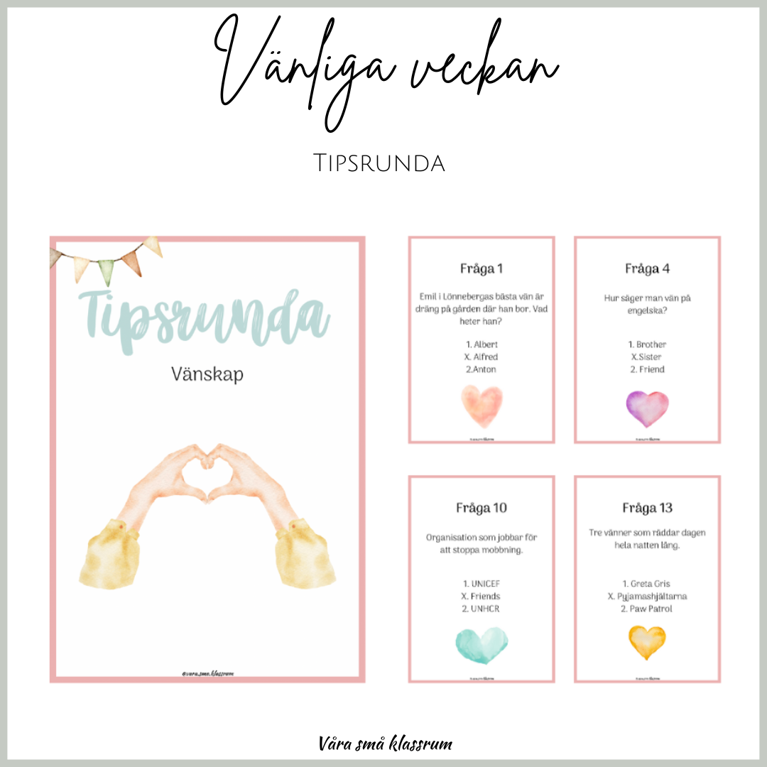 Vänliga veckan - tipsrunda