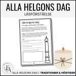 Allhelgonadagen | Alla helgons dag | Arbetsblad - bild 1