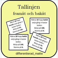 Tallinjen - hoppa 10 och 20 framåt och bakåt