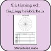 Bråk - slå tärning och färglägg bråkcirkeln