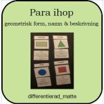Geometri – para ihop geometrisk form, namn och beskrivning - bild 1