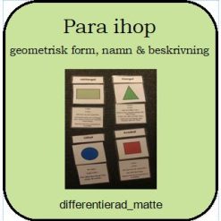 Geometri - para ihop geometrisk form, namn och beskrivning