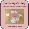 Vinklar - sortera räta, spetsiga och trubbiga vinklar