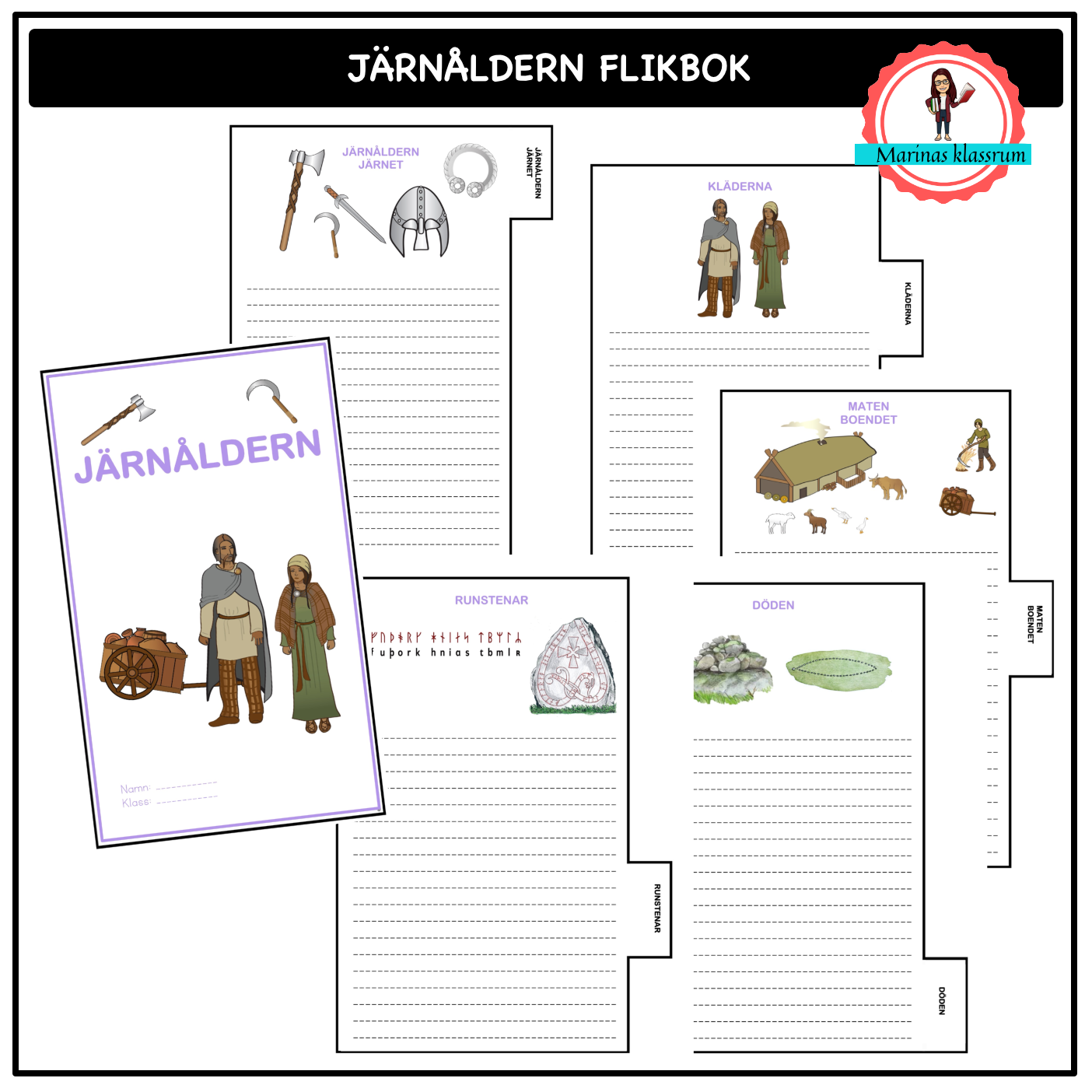 Järnåldern - flikbok