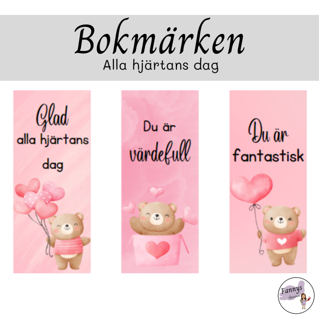 Alla hjärtans dag Bokmärken