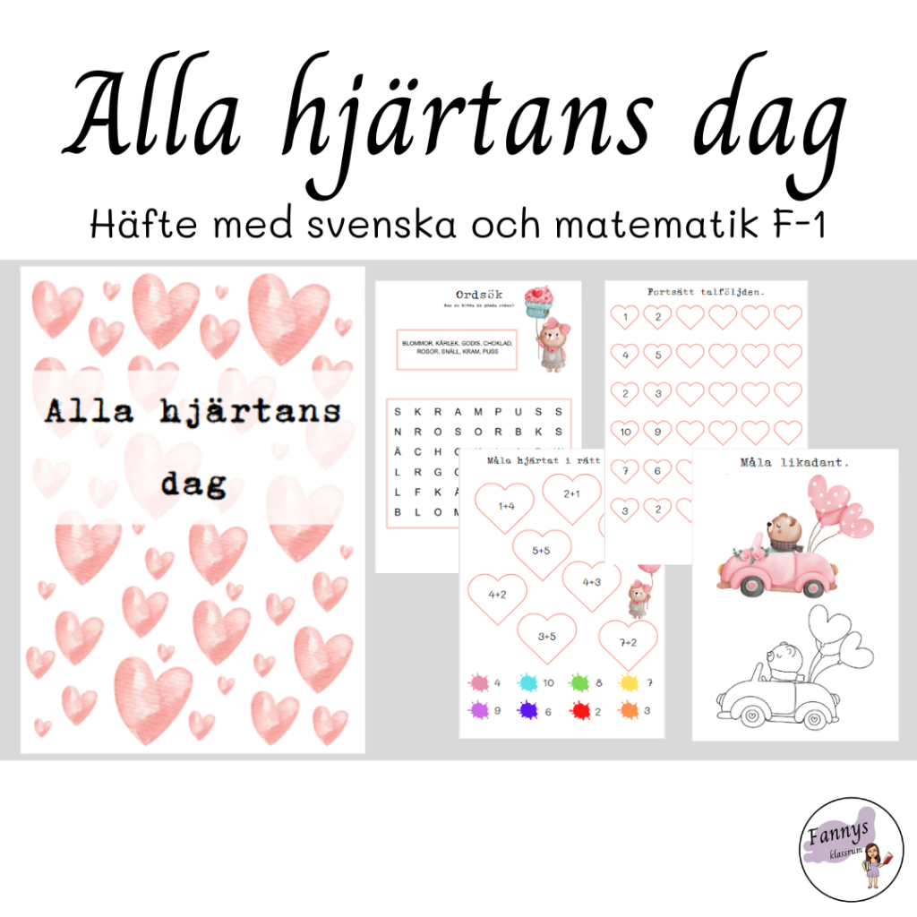 Alla hjärtans dag Häfte Åk F-1