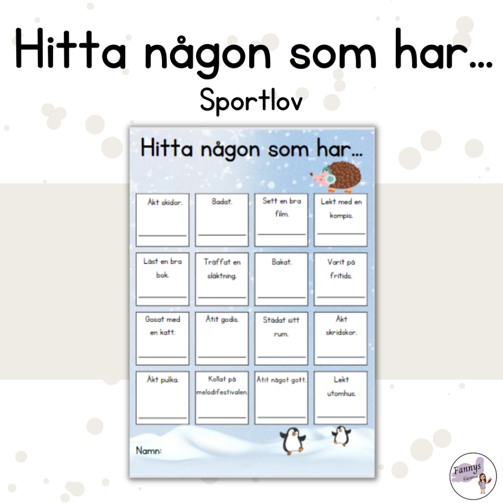 Hitta någon som har…