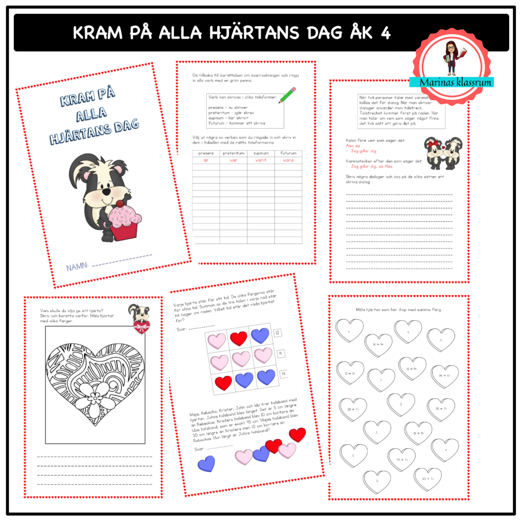 Kram på alla hjärtans dag åk 4