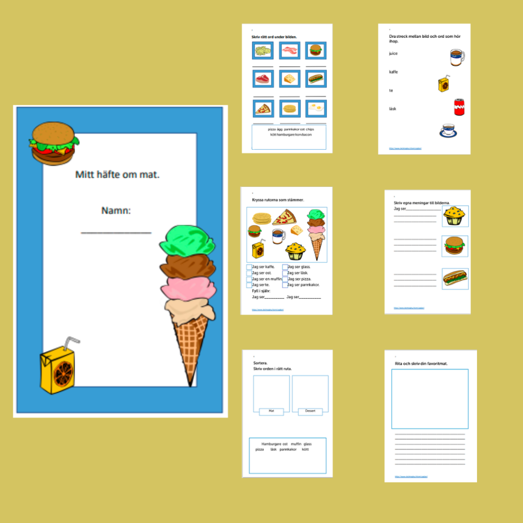 Arbetshäfte om mat.
