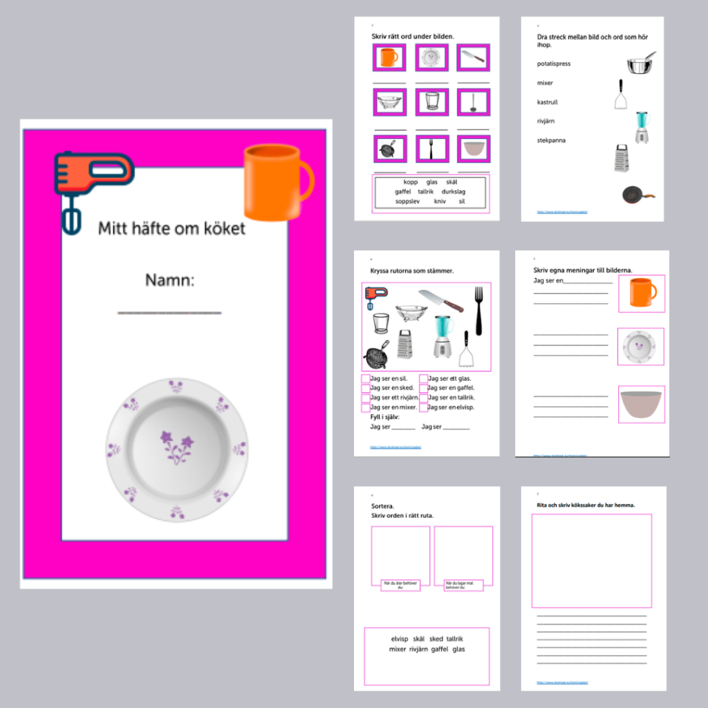 Arbetshäfte om köket.