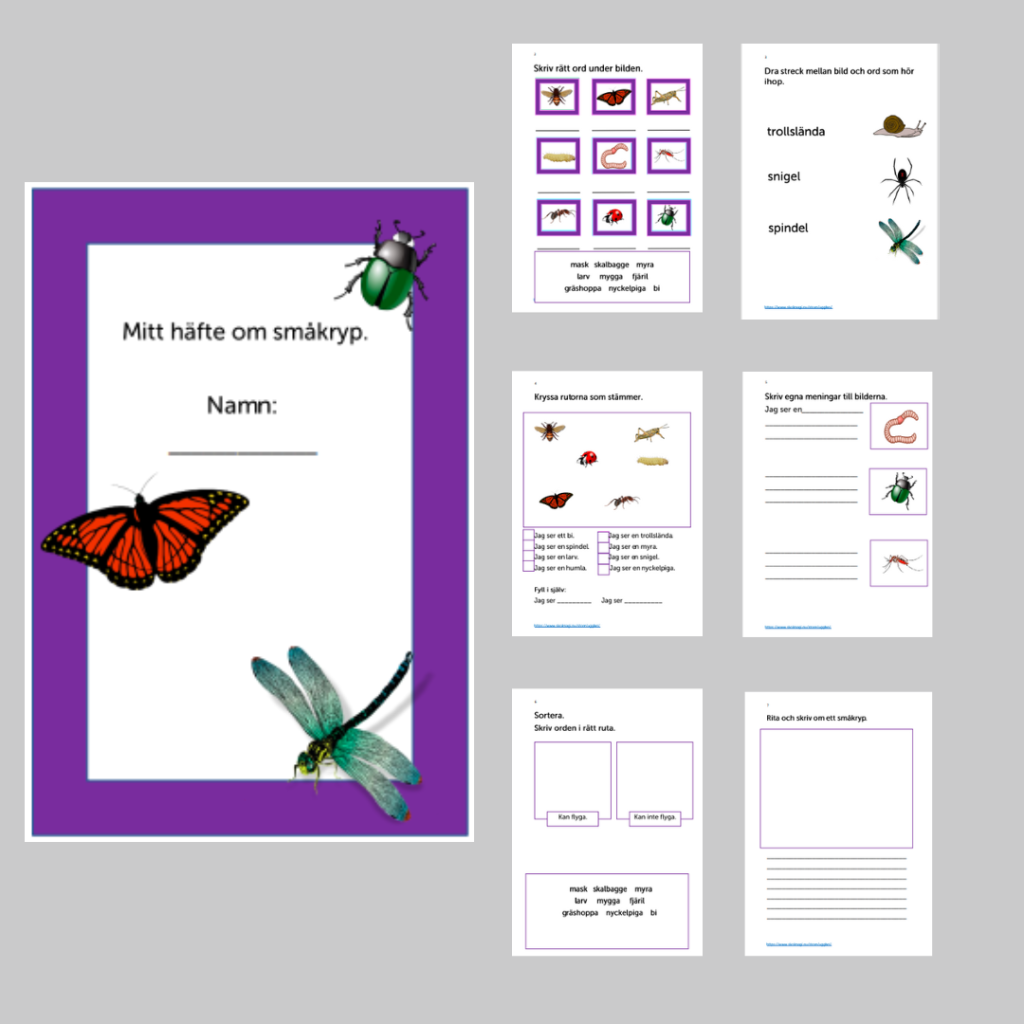 Arbetshäfte om småkryp.