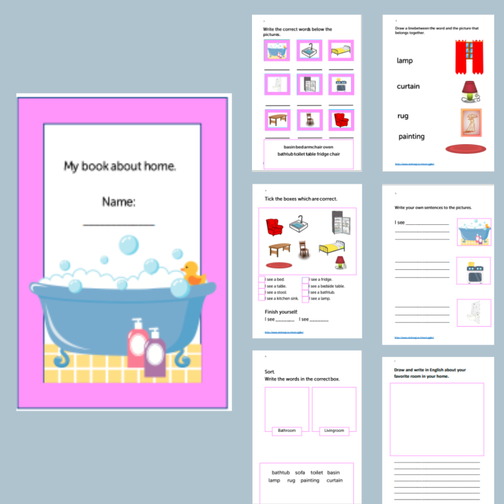 Workbook about home.