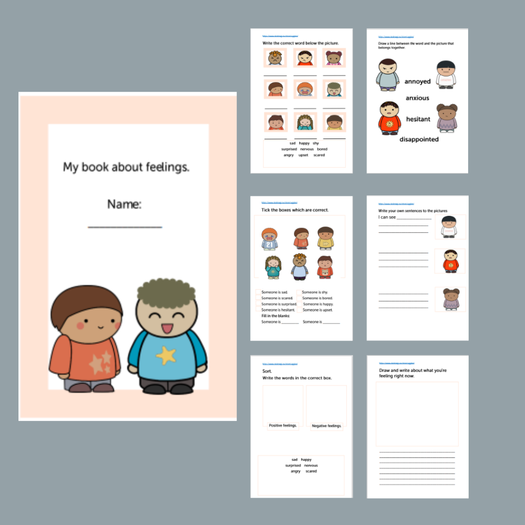Workbook about feelings.