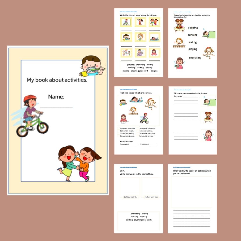 Workbook about activities.