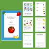 Workbook about fruit and vegetables.