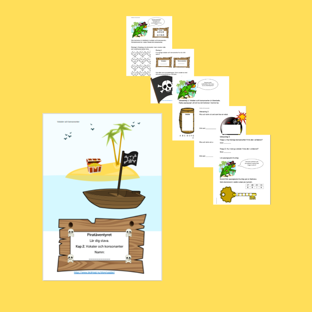Piratäventyret- Lär dig stava kap.2
