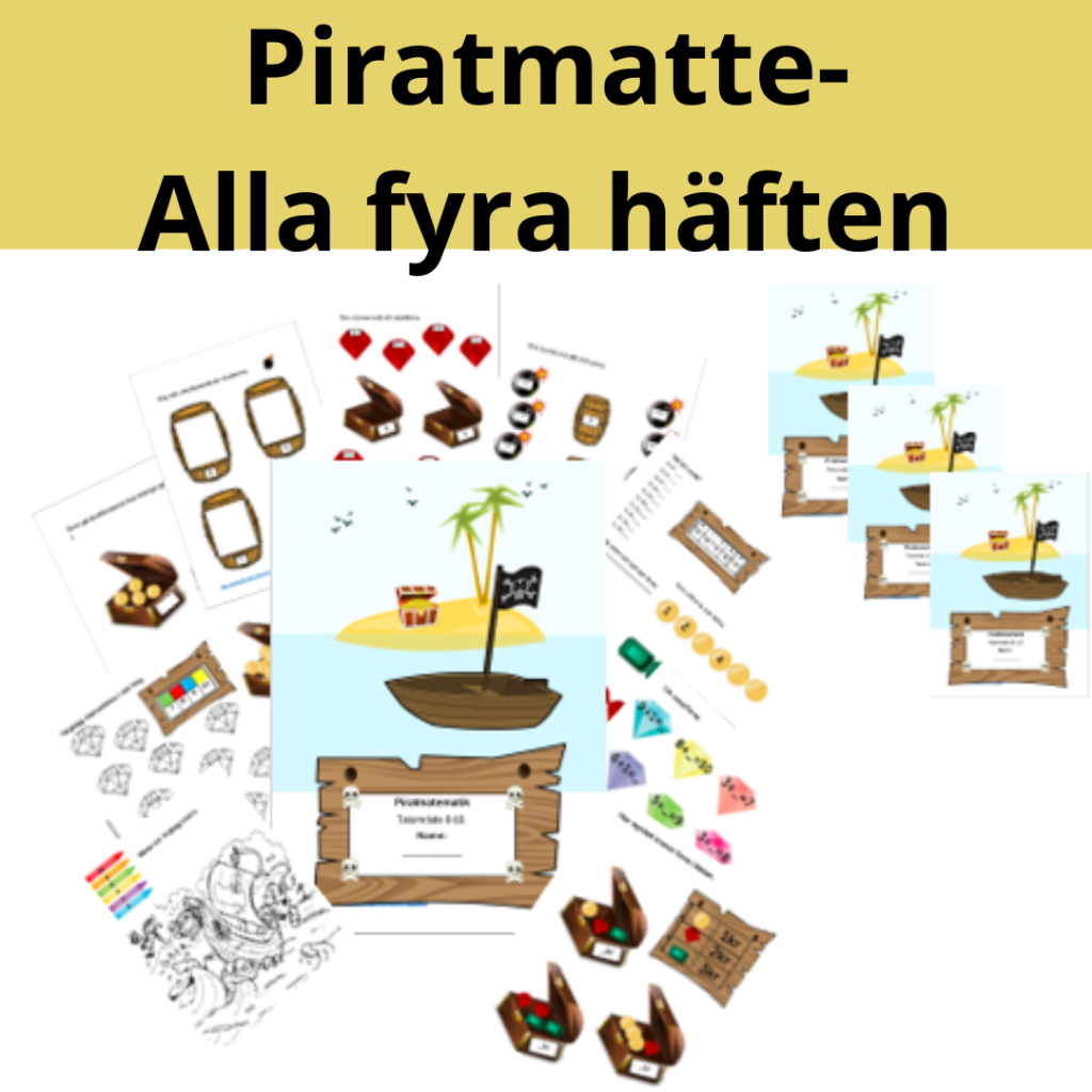 Piratmatte- Alla 4 delar