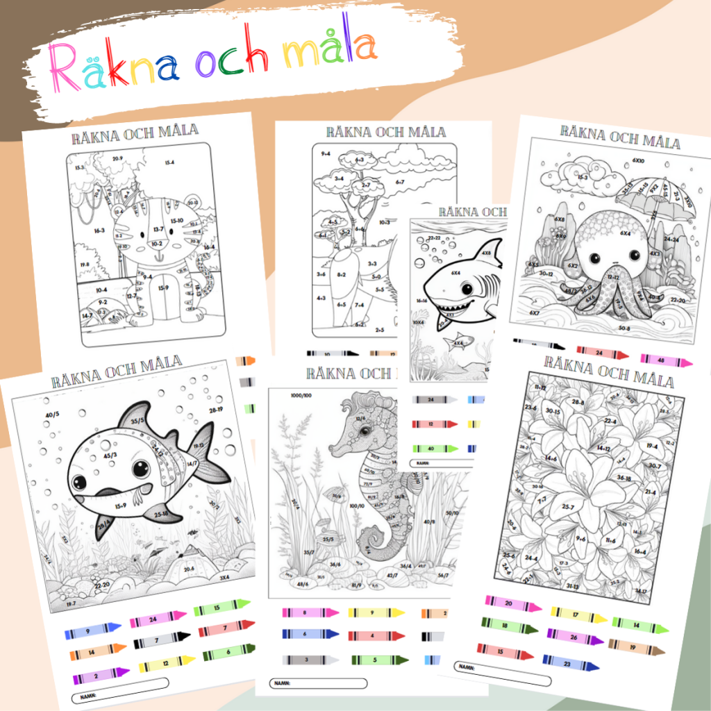 Räkna och måla