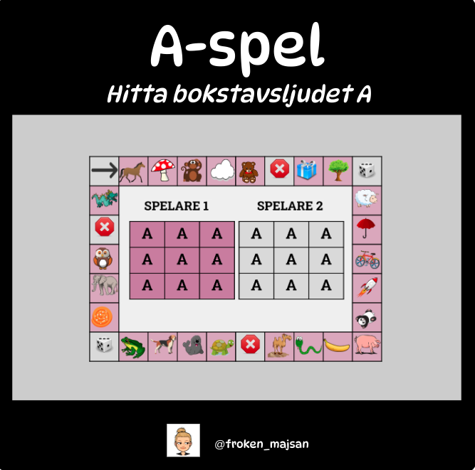 Spel bokstaven A