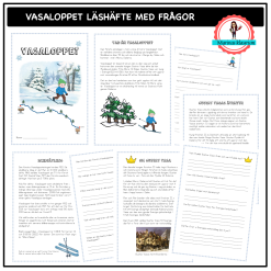 Vasaloppet läshäfte med frågor