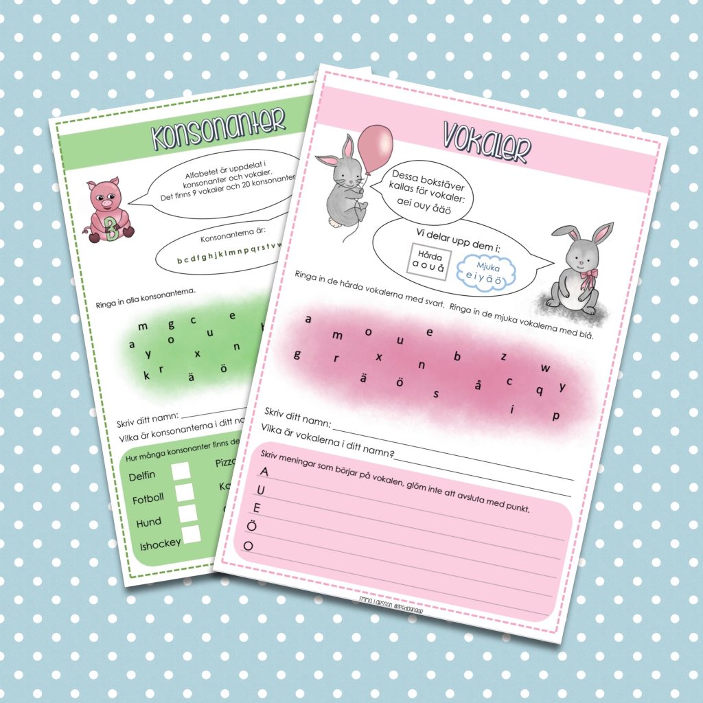 Vokaler och konsonanter