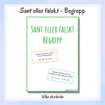 Sant eller falskt – begrepp - bild 1
