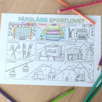 Sportlov – färglägg ett motiv om dagen - bild 2