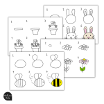 Lär dig rita steg för steg – tema påsk och vår - bild 2