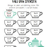 Arbetshäfte multiplikation - bild 6