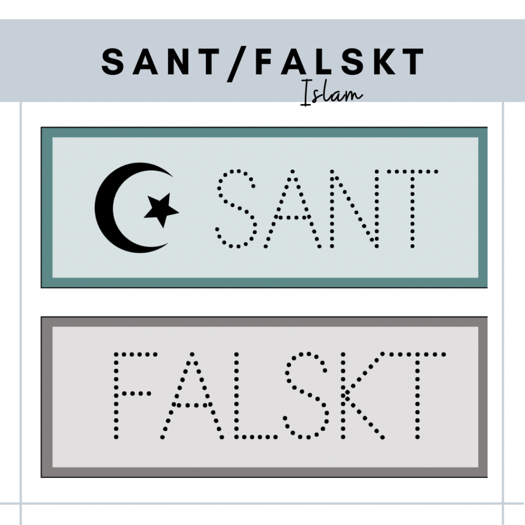Sant/falskt – Islam