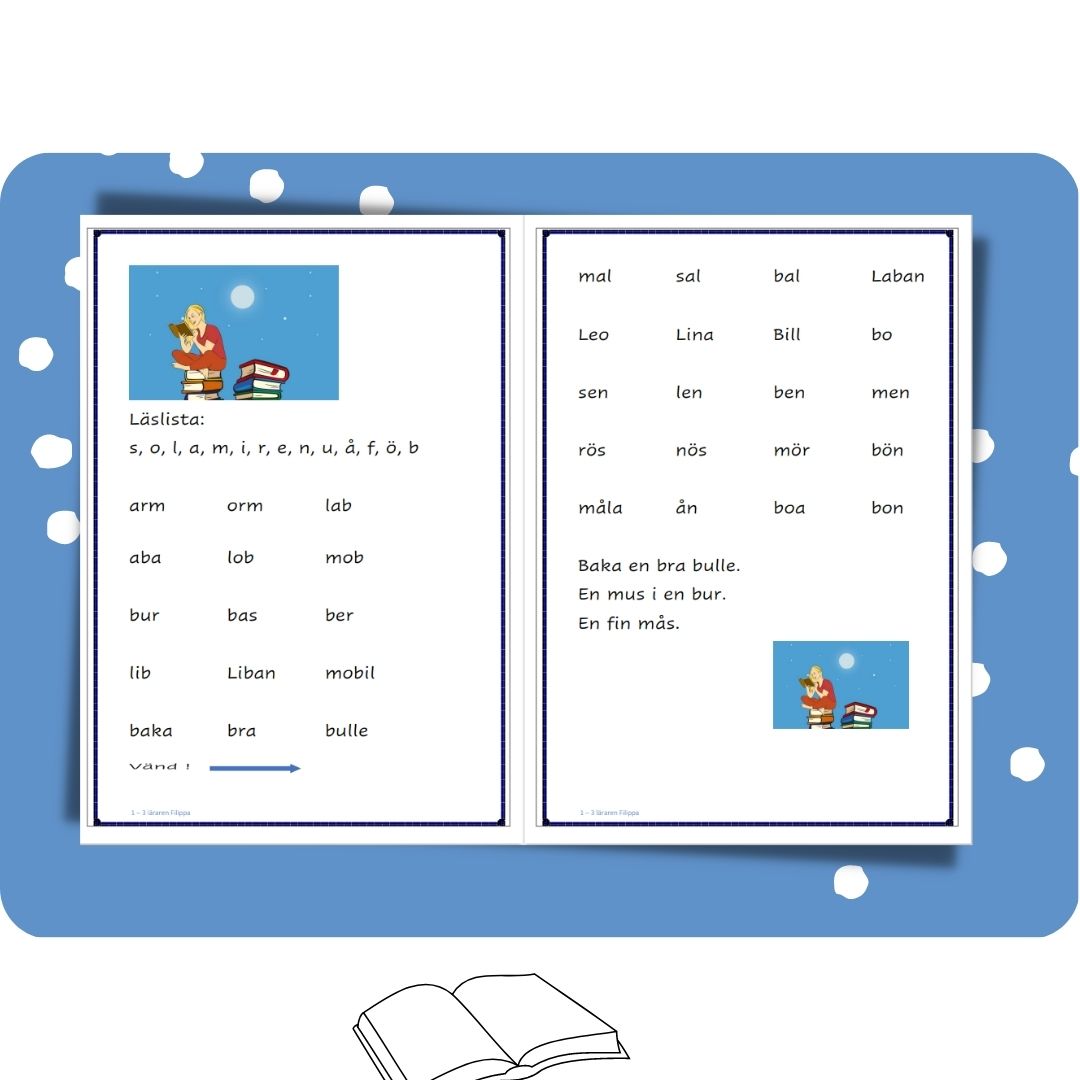 Läslistor för den allra första läsningen. Nivå 3