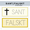 Sant/falskt - Kristendomen