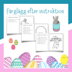 Färglägg efter instruktion + Vimpel (PÅSK) - bild 2