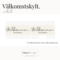 Välkomstskylt