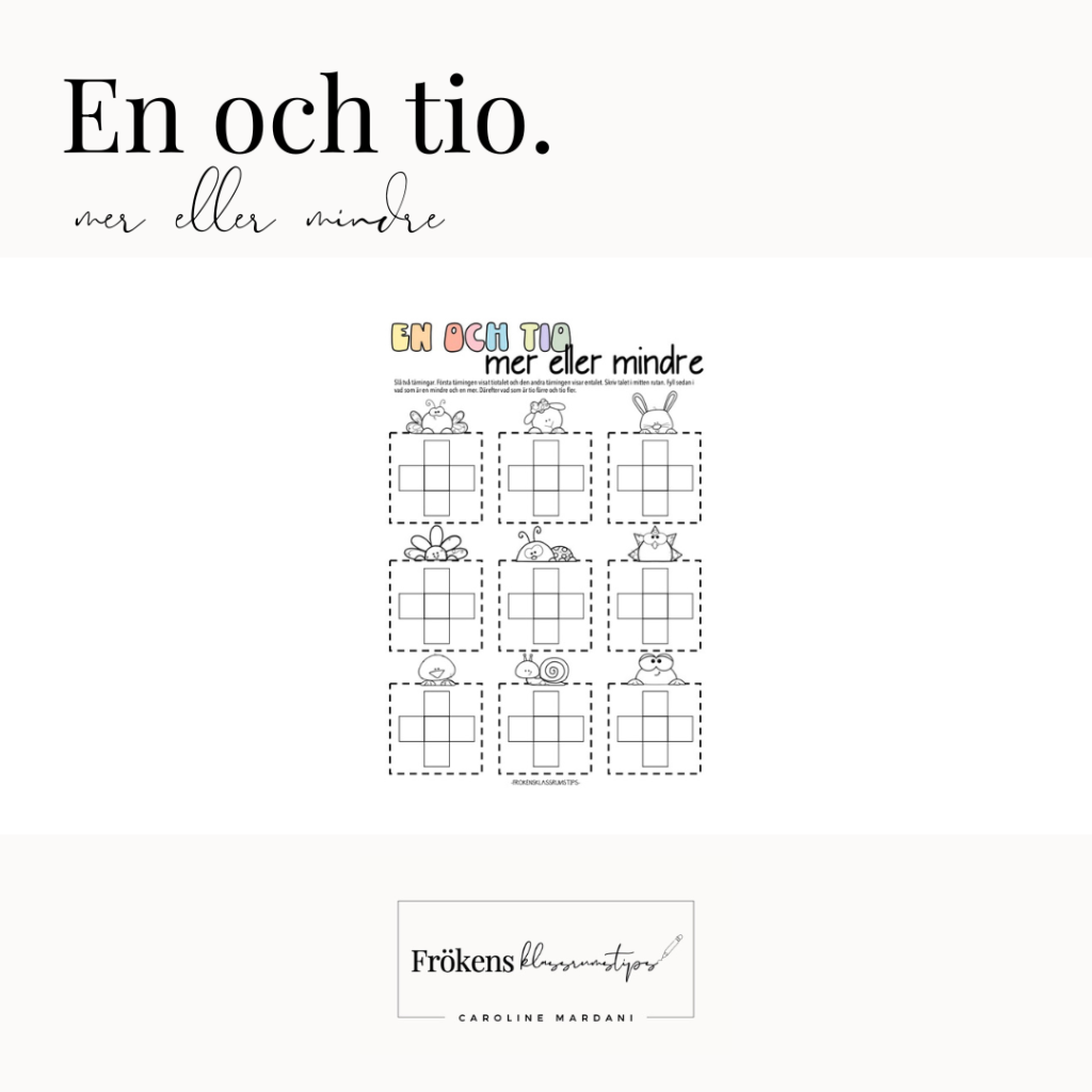 Mattespel – en och tio mer eller mindre