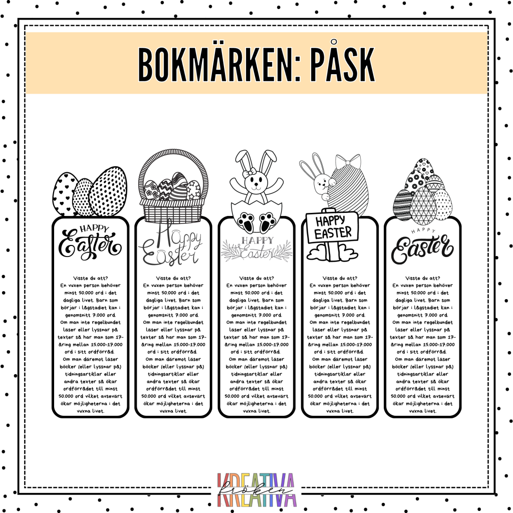Bokmärken – påsk