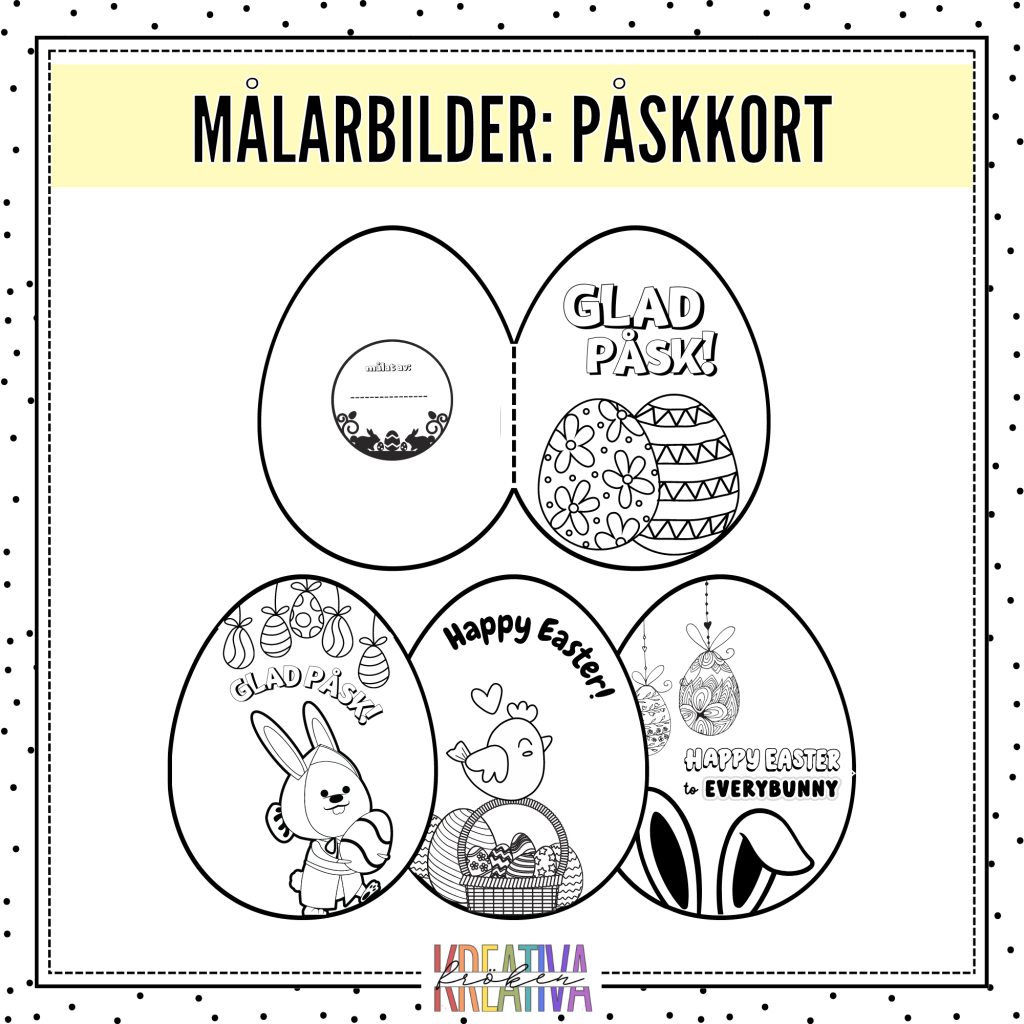 Målarbilder – påskkort