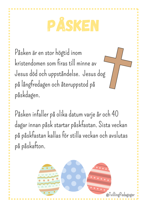 Arbetshäfte - Påsken