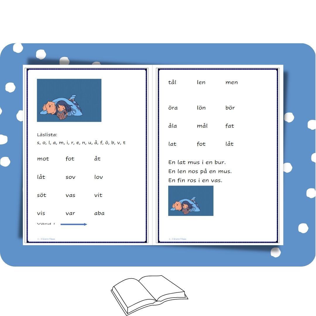 Läslistor för den allra första läsningen. Nivå 3