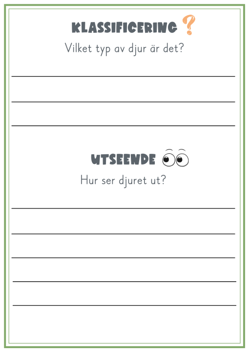Min faktabok om djur