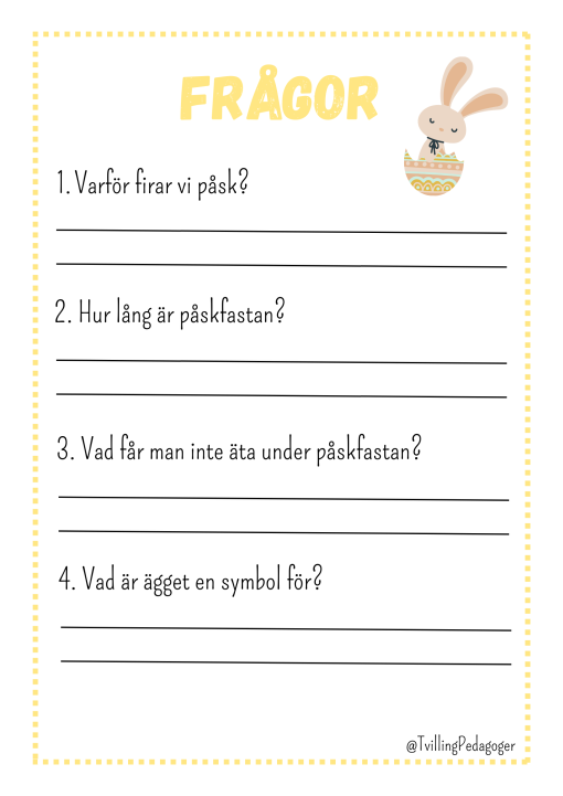 Arbetshäfte - Påsken