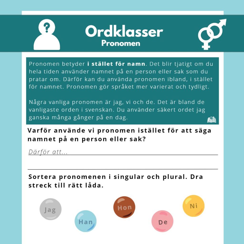 Pronomen (arbetshäfte)